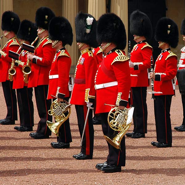Changing of the guards at Buckingham Palace