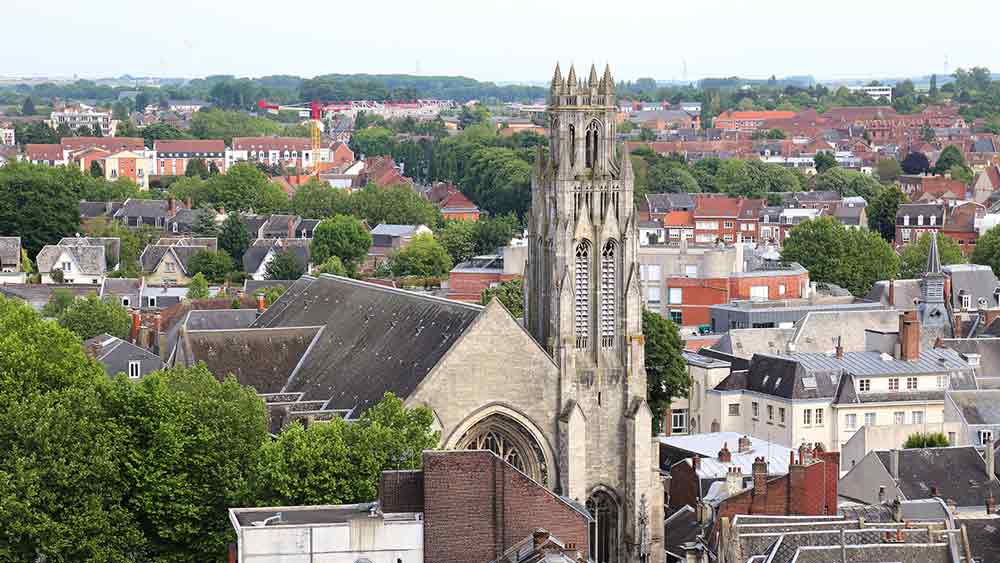 Cathedral Rooftops in Arras, France