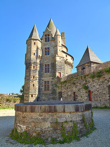Medieval castle in Brittany, France