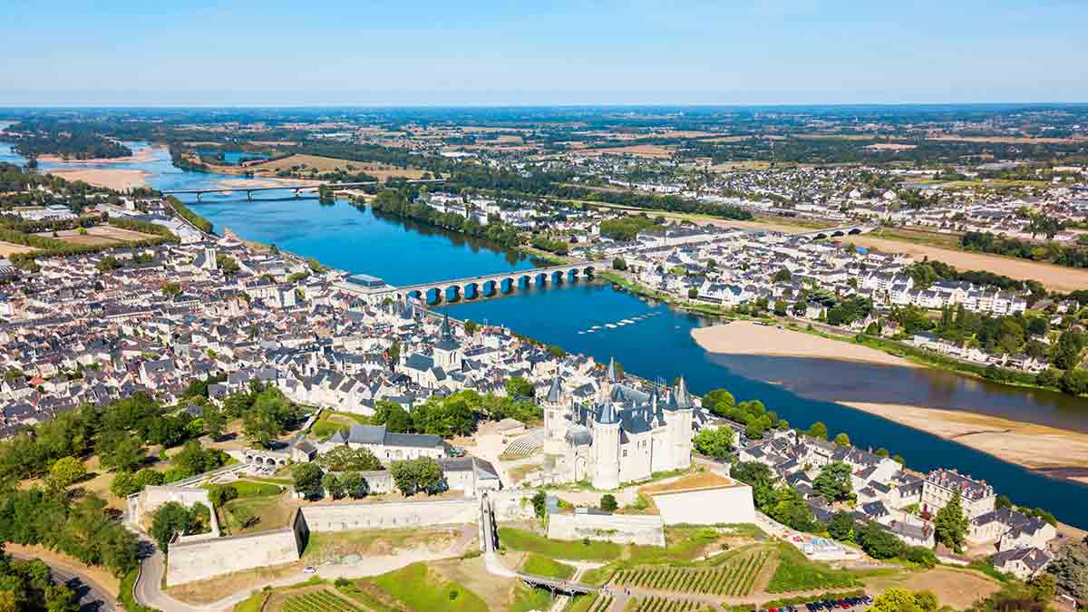 Saumur City in Loire Valley
