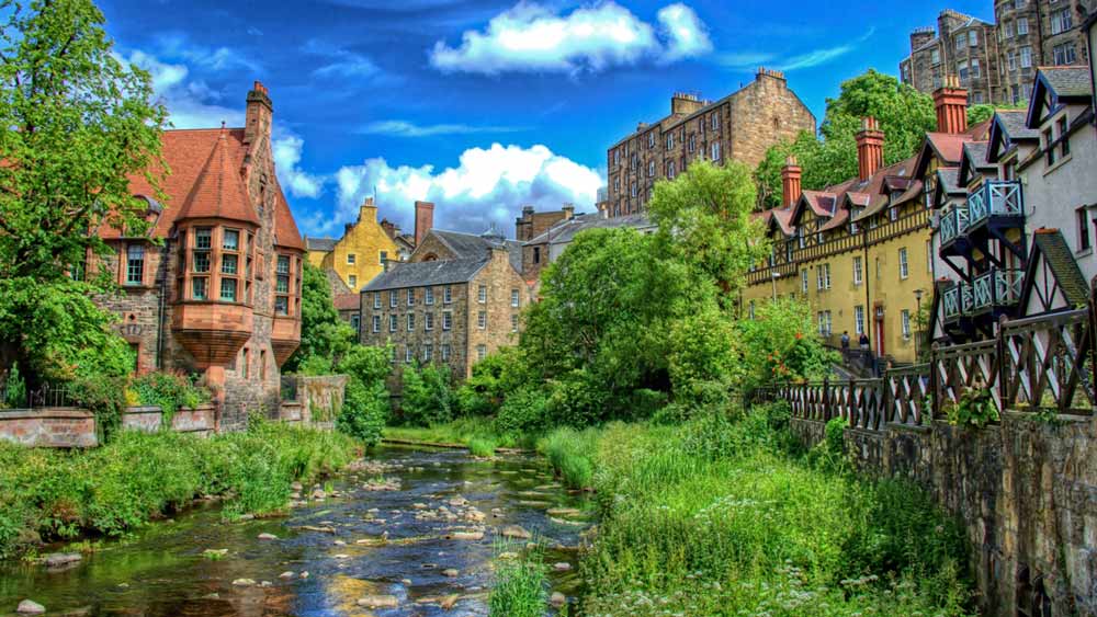 Dean Village in Edinburgh Scotland