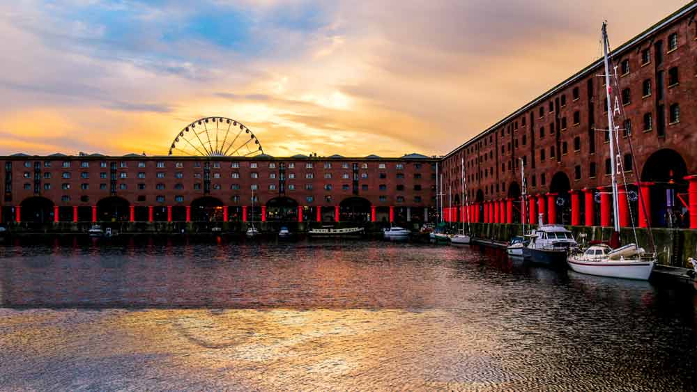 Royal Albert Dock in Liverpool, Engeland
