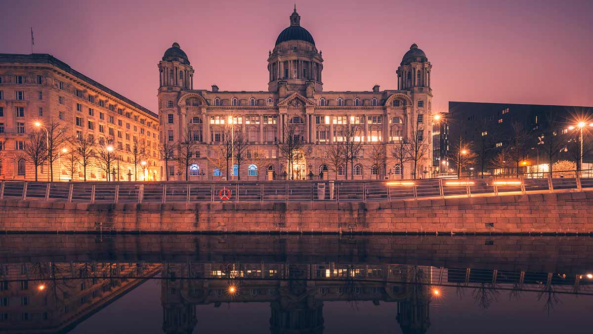 Hafengebäude in Liverpool