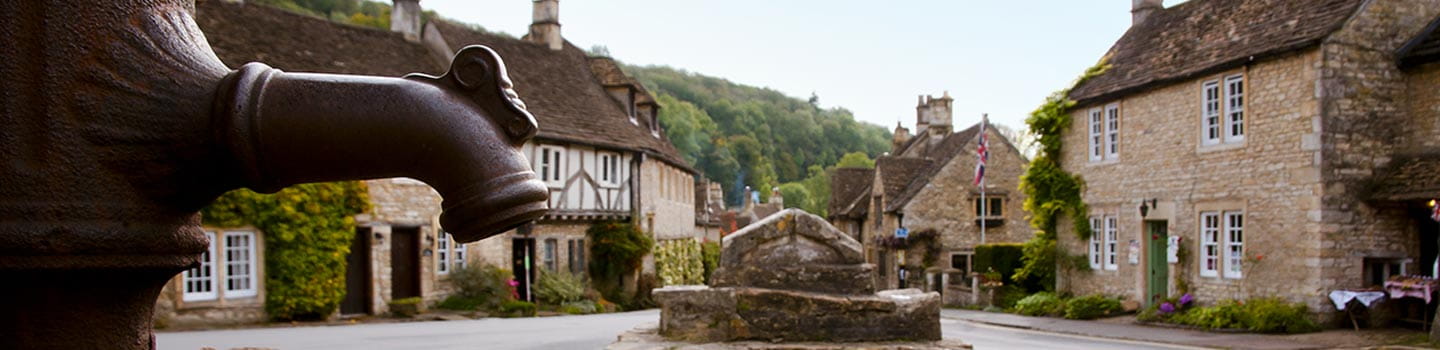 Castle Combe in Cotswold England