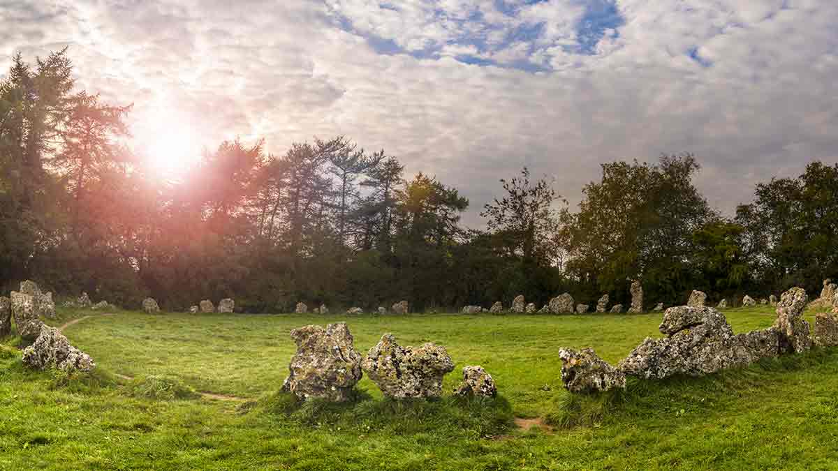 Neolithische stenen in Oxfordshire Engeland