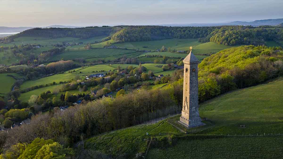 Tyndale Monument in Cotswold Engeland