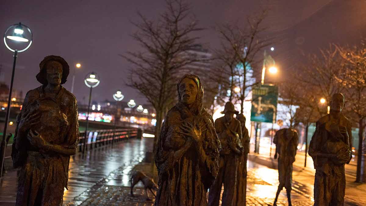 Mémorial de la famine à Dublin