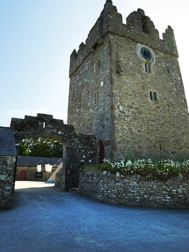 Tour de garde d'un château en Irlande du Nord