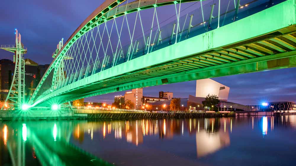 Millennium Bridge Manchester England