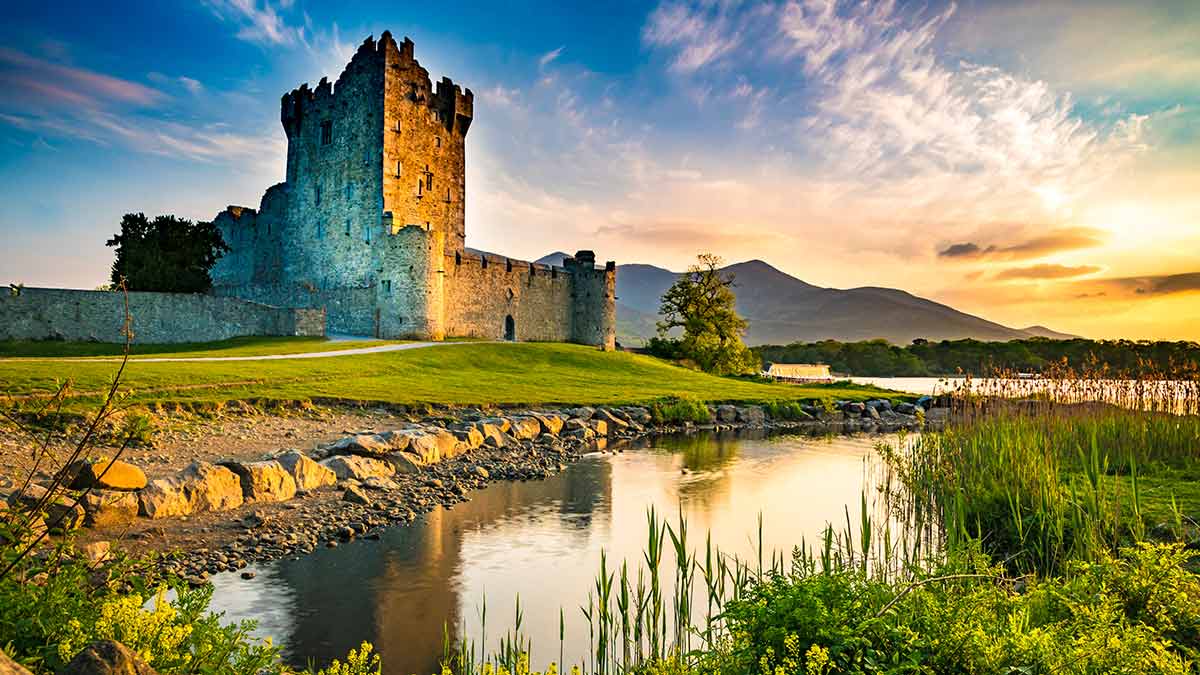Ross Castle in Kerry, Ireland