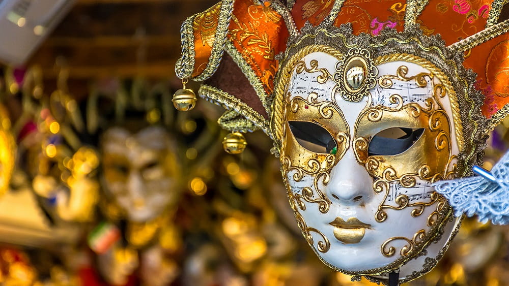 Venetian mask shop in Venice, Italy