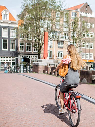 Cycling in Amsterdam