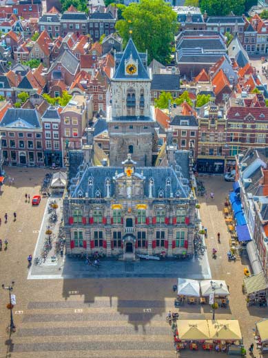 Town Hall Market Square in Delft