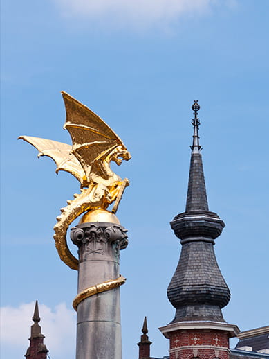 Dragon statue at Den Bosch in the Netherlands