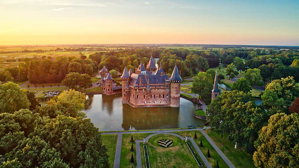 De Haar Castle in Utrecht, Netherlands