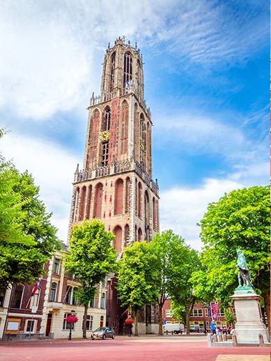 Gothic Dom Tower in Utrecht