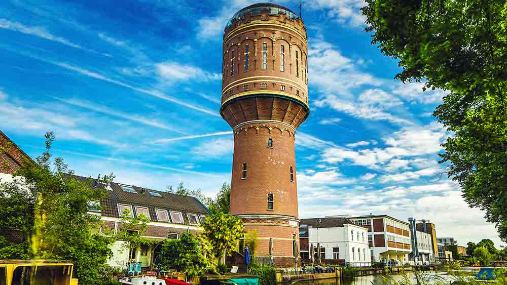 Old Water Tower in Utrecht, the Netherlands