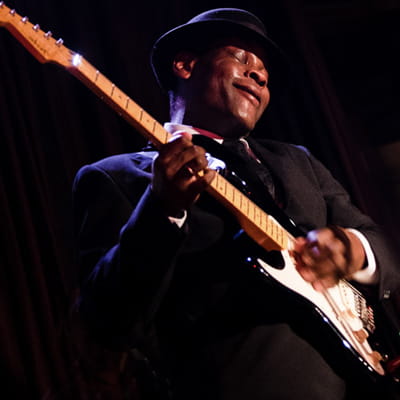 A guitarist on P&O Ferries mini-cruises from UK to Holland
