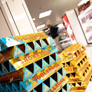 Chocolate and confectionery available from our World Duty Free Shop