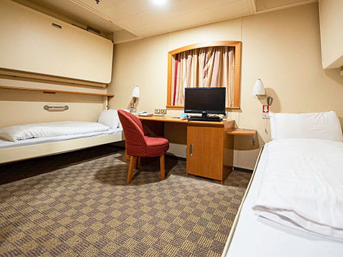 Accessible cabin on P&O Ferries North Sea ships
