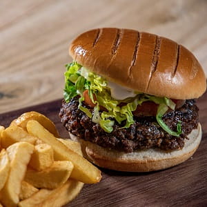 Ferries to France Food Court burger