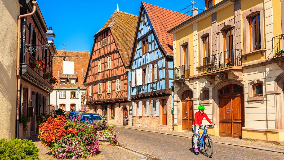 Explore with our bike when you take a ferry to France.