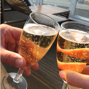 Drinks on-board P&O Ferries Mini Cruise